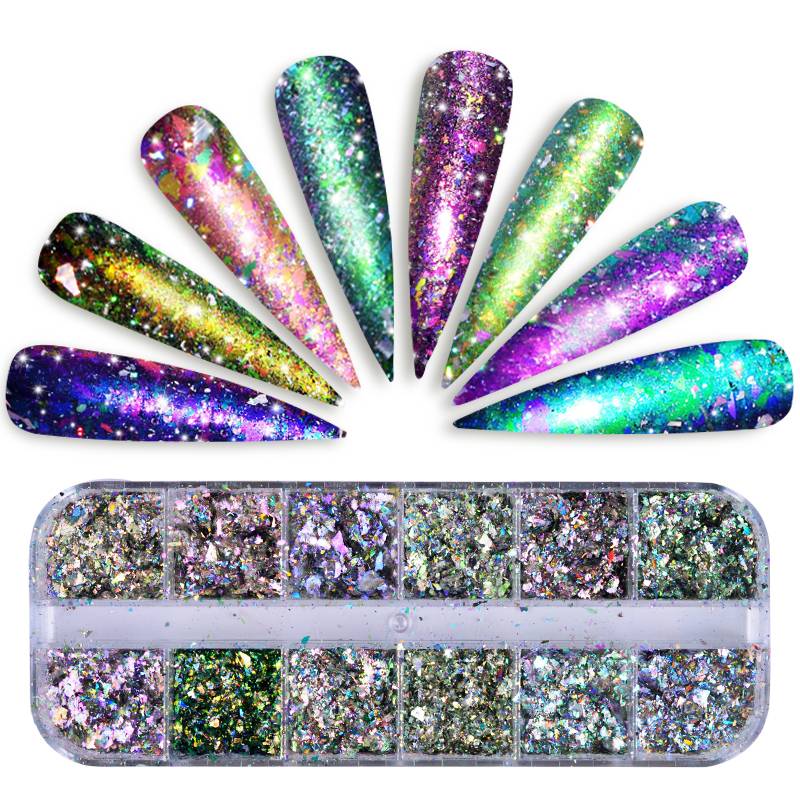 Myxl 1 Set 12 Grid Chameleon Nail Pailletten Onregelmatige Glitter Pailetten Vlokken Poeder Voor Uv Gel Polish Sabsz myxl kopen in de aanbieding Myxl 1 Set 12 Grid Chameleon Nail Pailletten Onregelmatige Glitter Pailetten Vlokken Poeder Voor Uv Gel Polish Sabsz myxl kopen in de aanbieding
