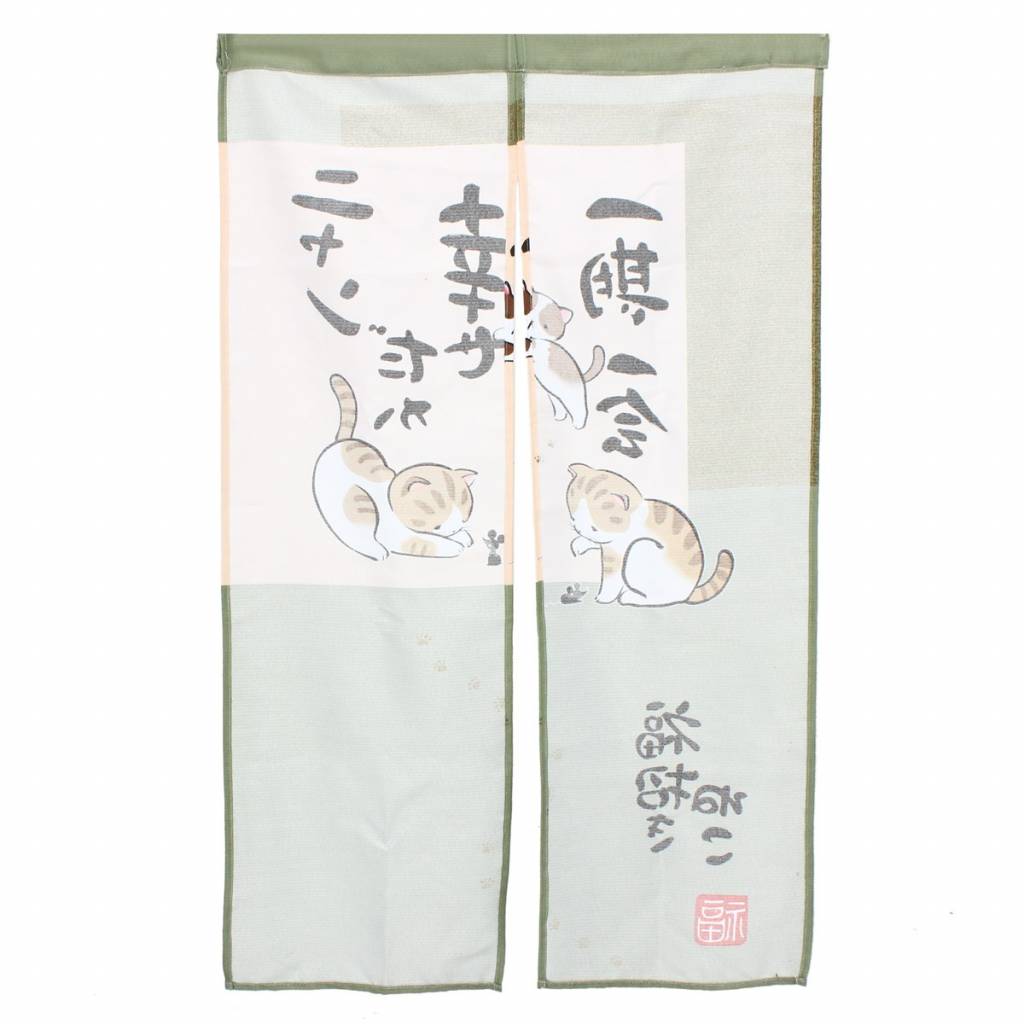 Myxl 150 Cm X 85 Cm Playing Plezier Kitten Doek Japanse Doorway Gordijn Polyester Fiber Hotel Badkamer Keuken Decor Thuis Textiel myxl kopen in de aanbieding