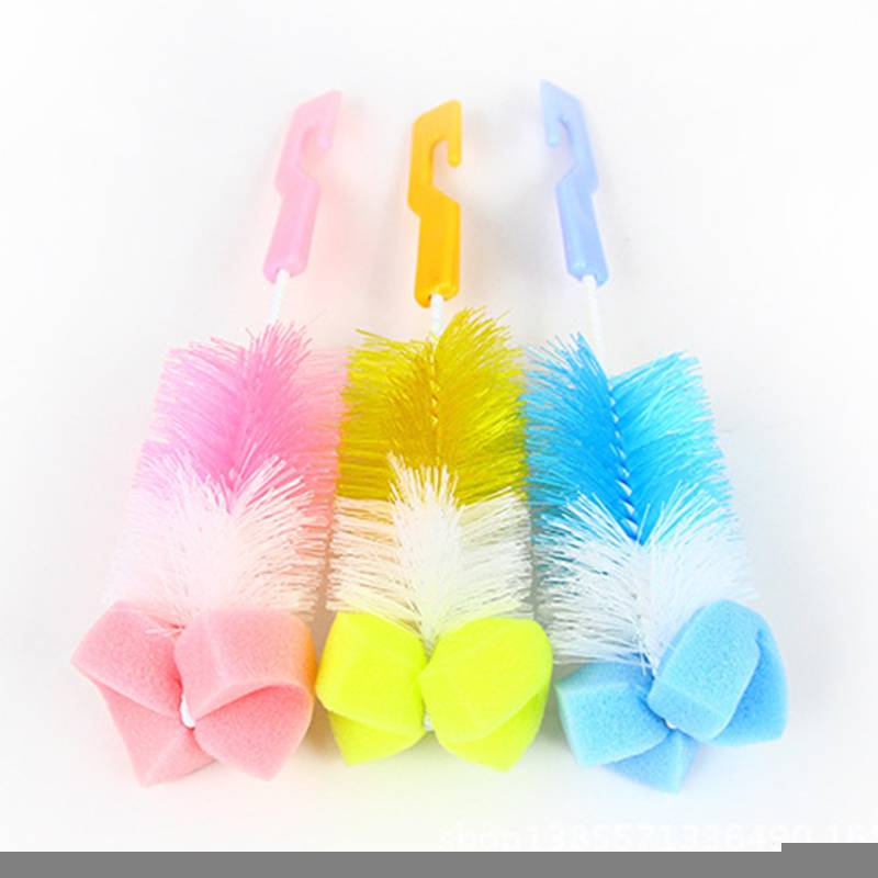 Myxl Spons Borstel Fles Tepel Hoofd Stuk 360 Graden Roterende Wassen Flessenborstel myxl kopen in de aanbieding