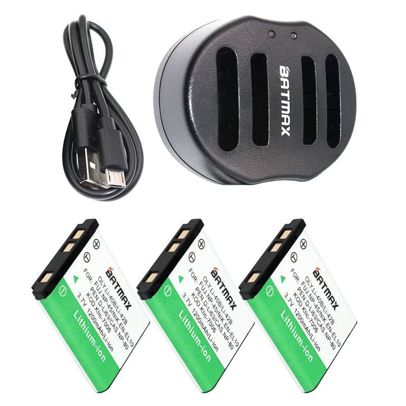 Myxl 3 Pack Li 40B Li 42B Batterij Dual Charger Voor Olympus Li Np 45 Nikon En El10 D Li63 D Li108 Np 80 Cnp80 Klic 7006 myxl kopen in de aanbieding Myxl 3 Pack Li 40B Li 42B Batterij Dual Charger Voor Olympus Li Np 45 Nikon En El10 D Li63 D Li108 Np 80 Cnp80 Klic 7006 myxl kopen in de aanbieding