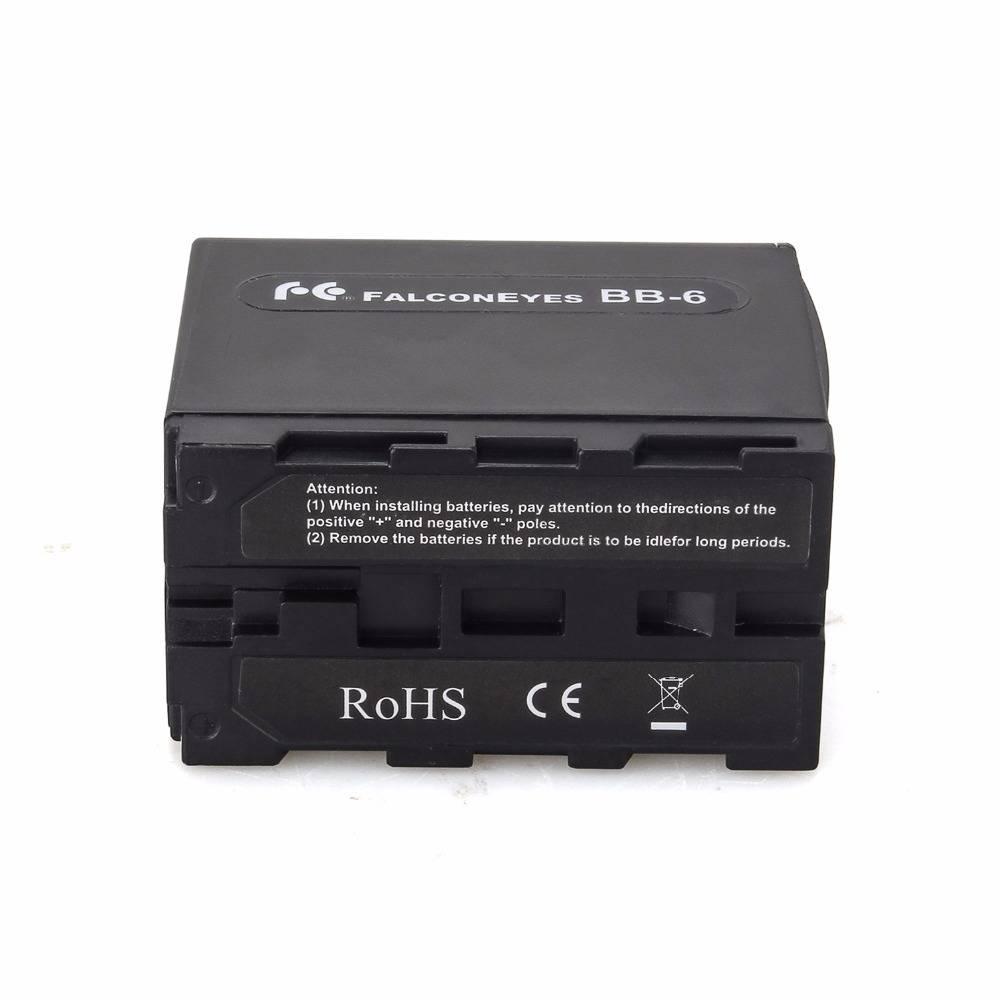 Myxl Falcon Eyes Bb 6 6 Stks Aa Batterij Power Werken Als Np F970 Voor Led Video Light Panelen Of Monitor Yn300 Ii Pt 176 Dv 160V Bb 6 myxl kopen in de aanbieding