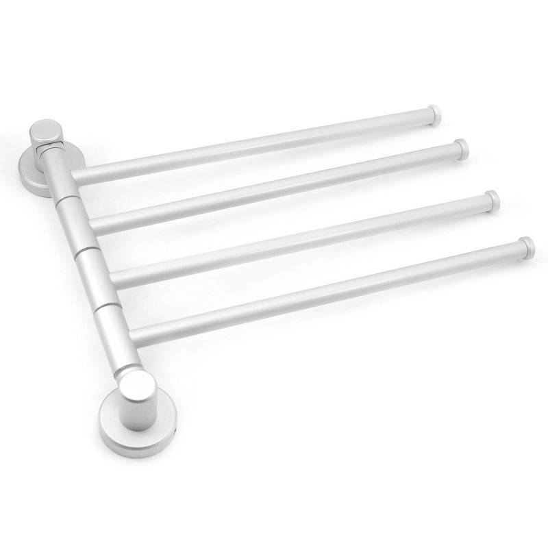 Myxl 4 Swivel Bar Wandmontage Handdoekenrek Toegepast Rvs Plank Houder Hanger myxl kopen in de aanbieding