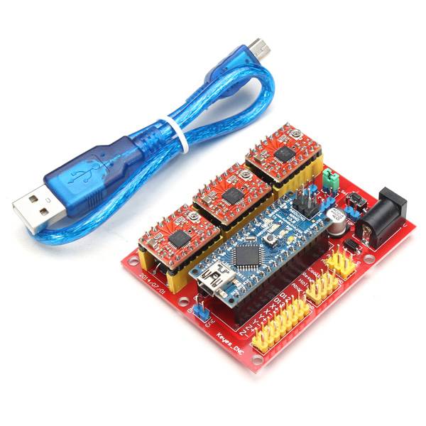 Myxl Arduino Cnc Shield V4 Expansion Board Met Nano A4988 myxl kopen in de aanbieding