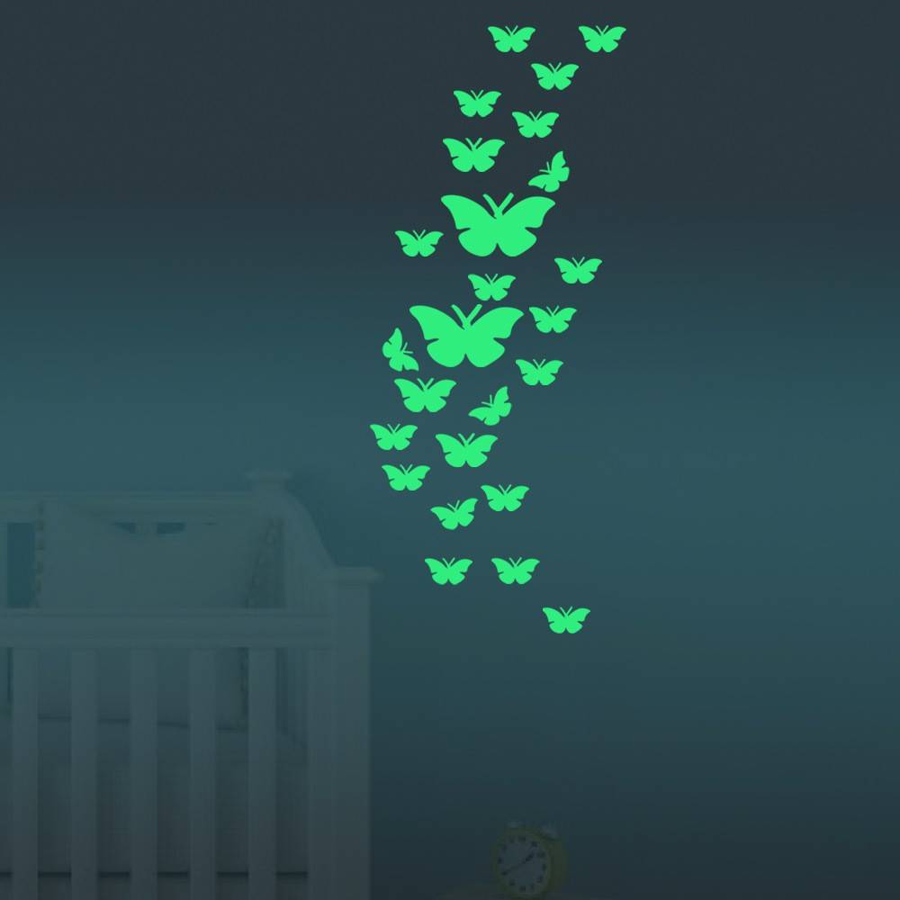 Myxl Glow In The Dark Vlinder Muursticker myxl kopen in de aanbieding
