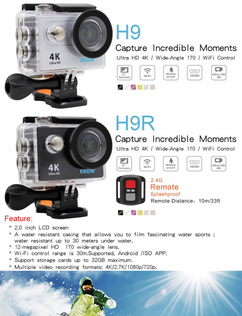 Myxl Eken H9 Action Camera myxl kopen in de aanbieding Myxl Eken H9 Action Camera myxl kopen in de aanbieding
