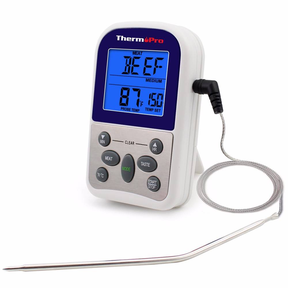 Myxl Originele Thermopro Tp 10S Keuken Digitale Koken Voedsel Vlees Thermometer Voor Roker Oven Bbq Grill Met Timer myxl kopen in de aanbieding Myxl Originele Thermopro Tp 10S Keuken Digitale Koken Voedsel Vlees Thermometer Voor Roker Oven Bbq Grill Met Timer myxl kopen in de aanbieding