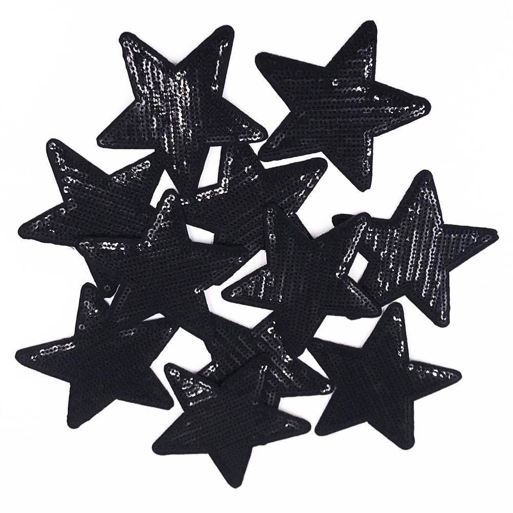Myxl 10 Stks Zwarte Sterren Diy Patches Voor Kleding Geborduurde Patch Applique Iron Naaien Accessoires Pailletten Badge Stickers myxl kopen in de aanbieding Myxl 10 Stks Zwarte Sterren Diy Patches Voor Kleding Geborduurde Patch Applique Iron Naaien Accessoires Pailletten Badge Stickers myxl kopen in de aanbieding