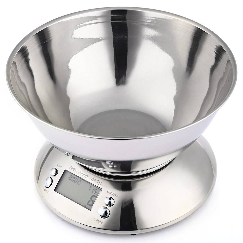 Myxl Cooking Tool Stainless Steel Electronic Weight Scale Food Balance Cuisine Precision Kitchen Scales With Bowl 5Kg 1G myxl kopen in de aanbieding Myxl Cooking Tool Stainless Steel Electronic Weight Scale Food Balance Cuisine Precision Kitchen Scales With Bowl 5Kg 1G myxl kopen in de aanbieding