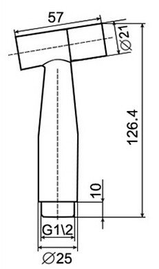Myxl Sus304 Rvs Shattaf Bidet Spray Hand Draagbare Douche Spuit Geborsteld Nikkel Bd787 myxl kopen in de aanbieding