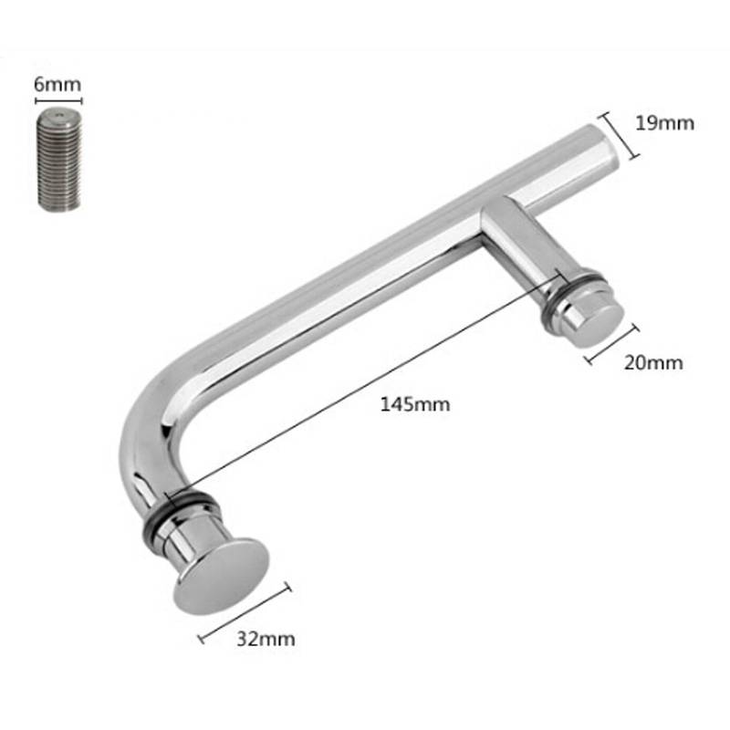 Myxl F Vormige Dubbele Gat Rvs Handgrepen Voor Douchecabine Glas Deur myxl kopen in de aanbieding Myxl F Vormige Dubbele Gat Rvs Handgrepen Voor Douchecabine Glas Deur myxl kopen in de aanbieding