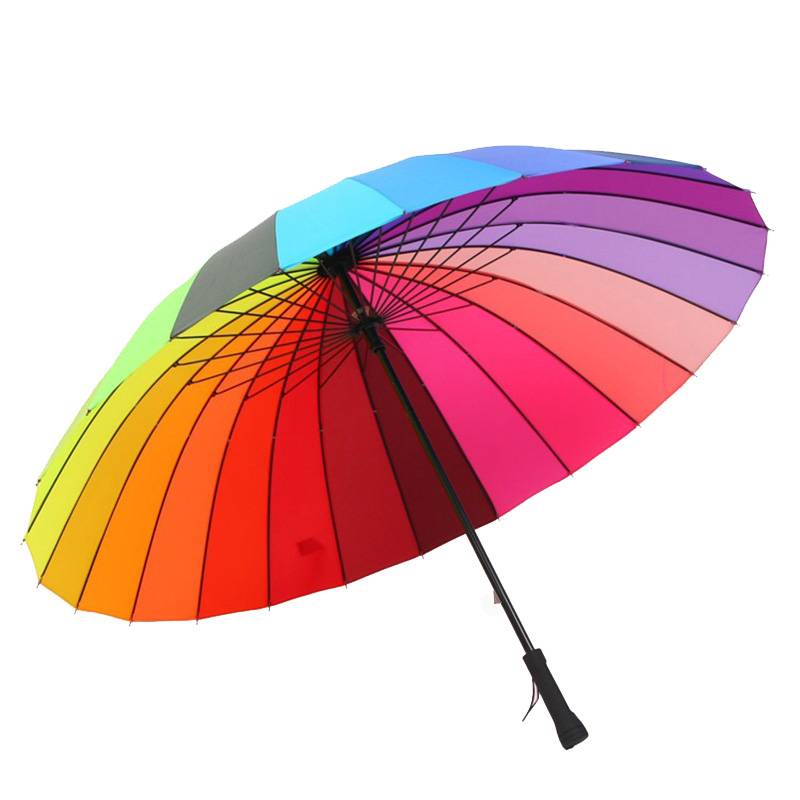 Myxl 24 Rib Vrouwen Regen Paraplu Winddicht Golf Parasol Lange Grote Regenboog Wandelstok Cane Guarda Chuva Parapluie Paraguas myxl kopen in de aanbieding Myxl 24 Rib Vrouwen Regen Paraplu Winddicht Golf Parasol Lange Grote Regenboog Wandelstok Cane Guarda Chuva Parapluie Paraguas myxl kopen in de aanbieding