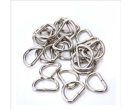 10 stks/partij 2 CM Metal D ring Dee ring gespen garment kleding DIY Handwerken Bagage Naaien handgemaakte Tas purse knoppen LW0368