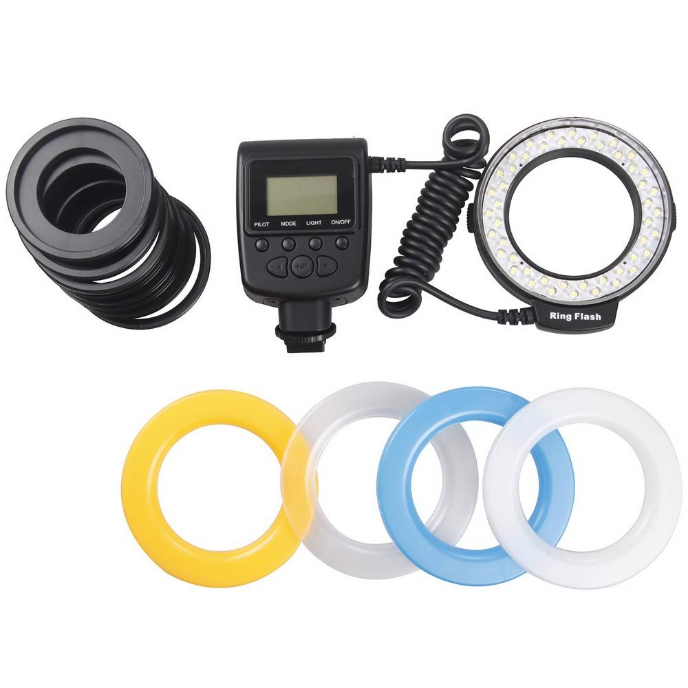 Myxl Travor Macro 48 Stks Led Ring Flitslicht Rf550D Voor Canon Nikon Panasonic Pentax Olympus Dslr Camera myxl kopen in de aanbieding Myxl Travor Macro 48 Stks Led Ring Flitslicht Rf550D Voor Canon Nikon Panasonic Pentax Olympus Dslr Camera myxl kopen in de aanbieding