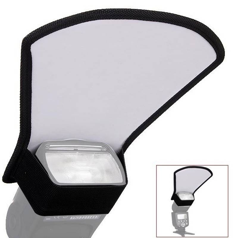Myxl Camera Flash Diffuser Softbox Zilver Witte Reflector Voor Canon Nikon Speedlite myxl kopen in de aanbieding