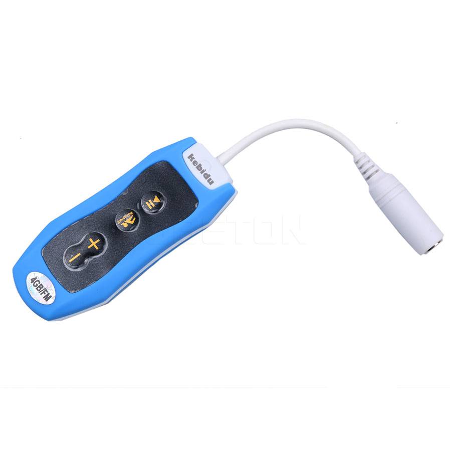 Myxl Kebidufm 4 Gb Clip Waterdichte Mp3 Speler Fm Zwemmen Duiken Oortelefoon Slick Sport myxl kopen in de aanbieding