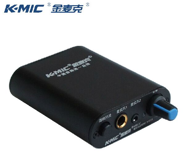 hamer lens mond K-mic km501 twee kanalen microfoon versterker voor dynamische microfoon en  condensator microfoon 6.5 + 3.5 inpute