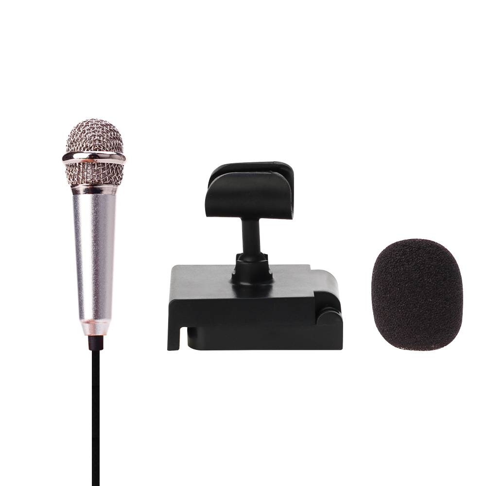 Metalen MINI Jack 3.5mm Studio Professionele Microfoon Handheld Mic voor Telefoon voor karaoke