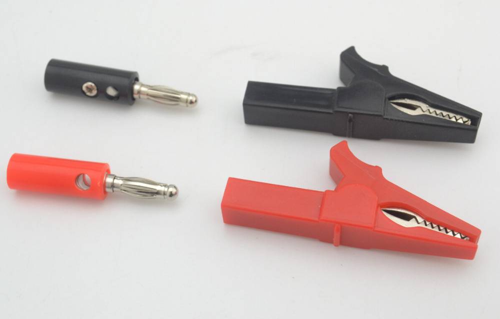 Myxl 1 Set 55 Mm Alligator Clip Banaanstekker Test Probe Met 4Mm Banaan Plug Kabel Clips myxl kopen in de aanbieding