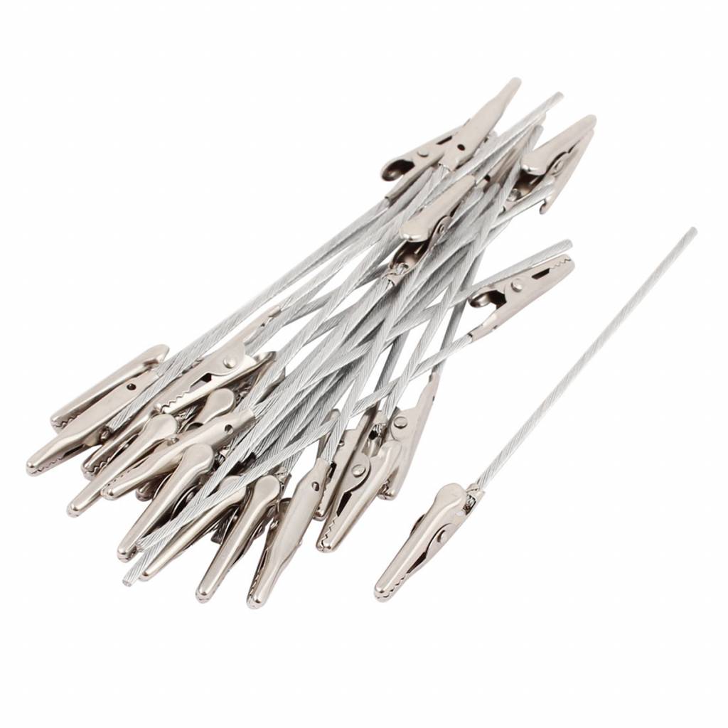 Myxl 10 Stks 47 Lengte Metalen Alligator Clips Niet Geisoleerde Elektrische Test Krokodil Klemmen Silver Tone myxl kopen in de aanbieding Myxl 10 Stks 47 Lengte Metalen Alligator Clips Niet Geisoleerde Elektrische Test Krokodil Klemmen Silver Tone myxl kopen in de aanbieding
