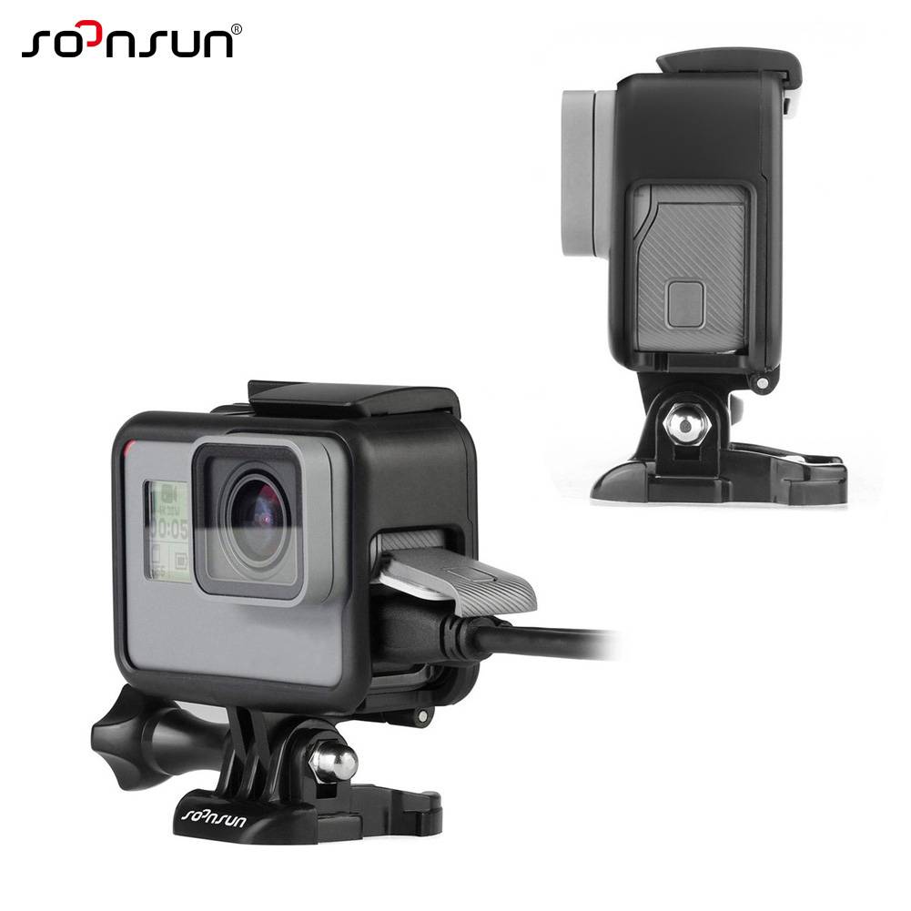Myxl Soonsun Zwart Standaard Frame Mount Beschermende Behuizing Border Screen Protector Lensdop Tether Voor Gopro Hero 5 6 Hero5 myxl kopen in de aanbieding Myxl Soonsun Zwart Standaard Frame Mount Beschermende Behuizing Border Screen Protector Lensdop Tether Voor Gopro Hero 5 6 Hero5 myxl kopen in de aanbieding