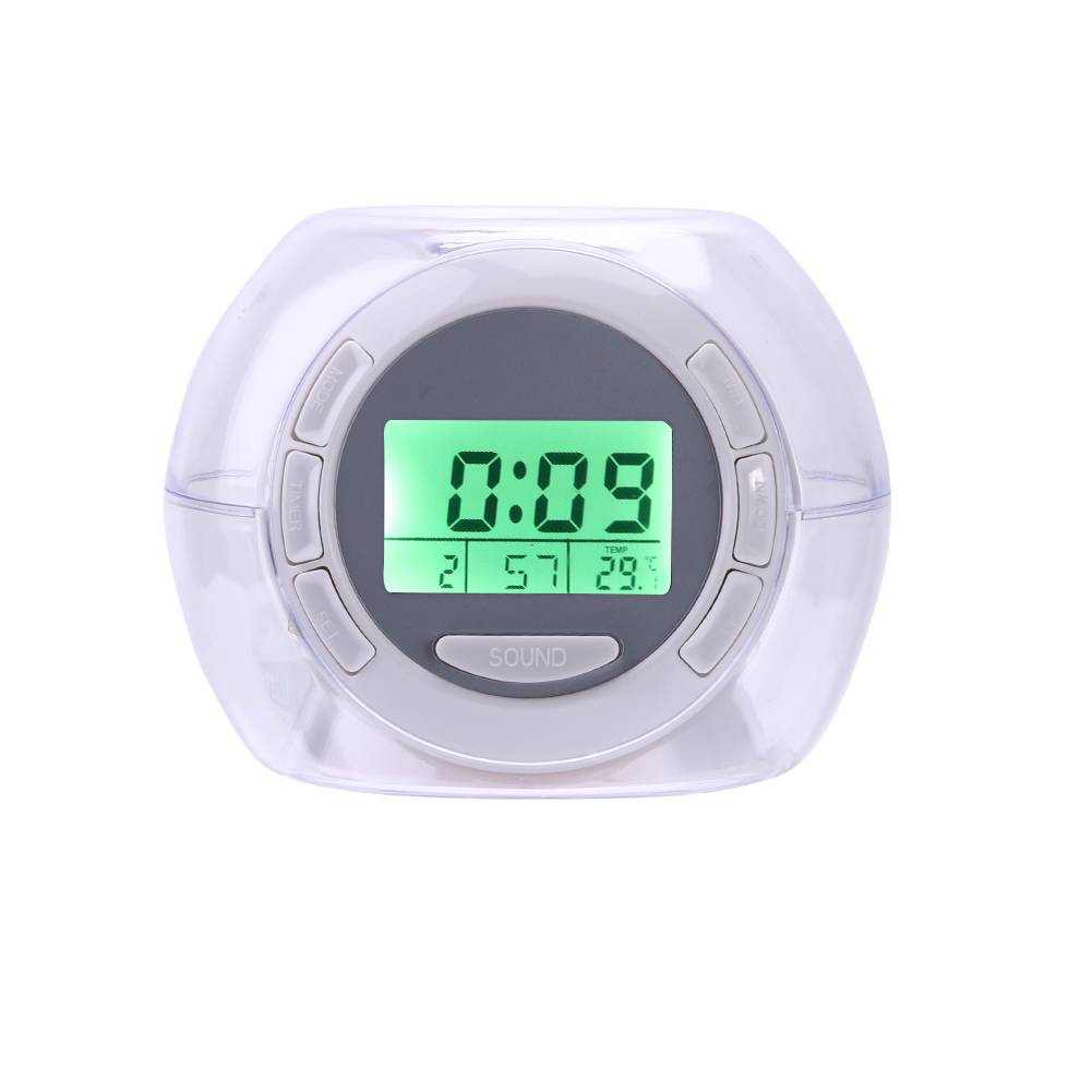 Myxl Digitale Lcd 7 Kleuren Licht Gloeiende Kalender Wekkers Met 6 Natuur Geluid Nachtlampje Transparante Wekker myxl kopen in de aanbieding Myxl Digitale Lcd 7 Kleuren Licht Gloeiende Kalender Wekkers Met 6 Natuur Geluid Nachtlampje Transparante Wekker myxl kopen in de aanbieding