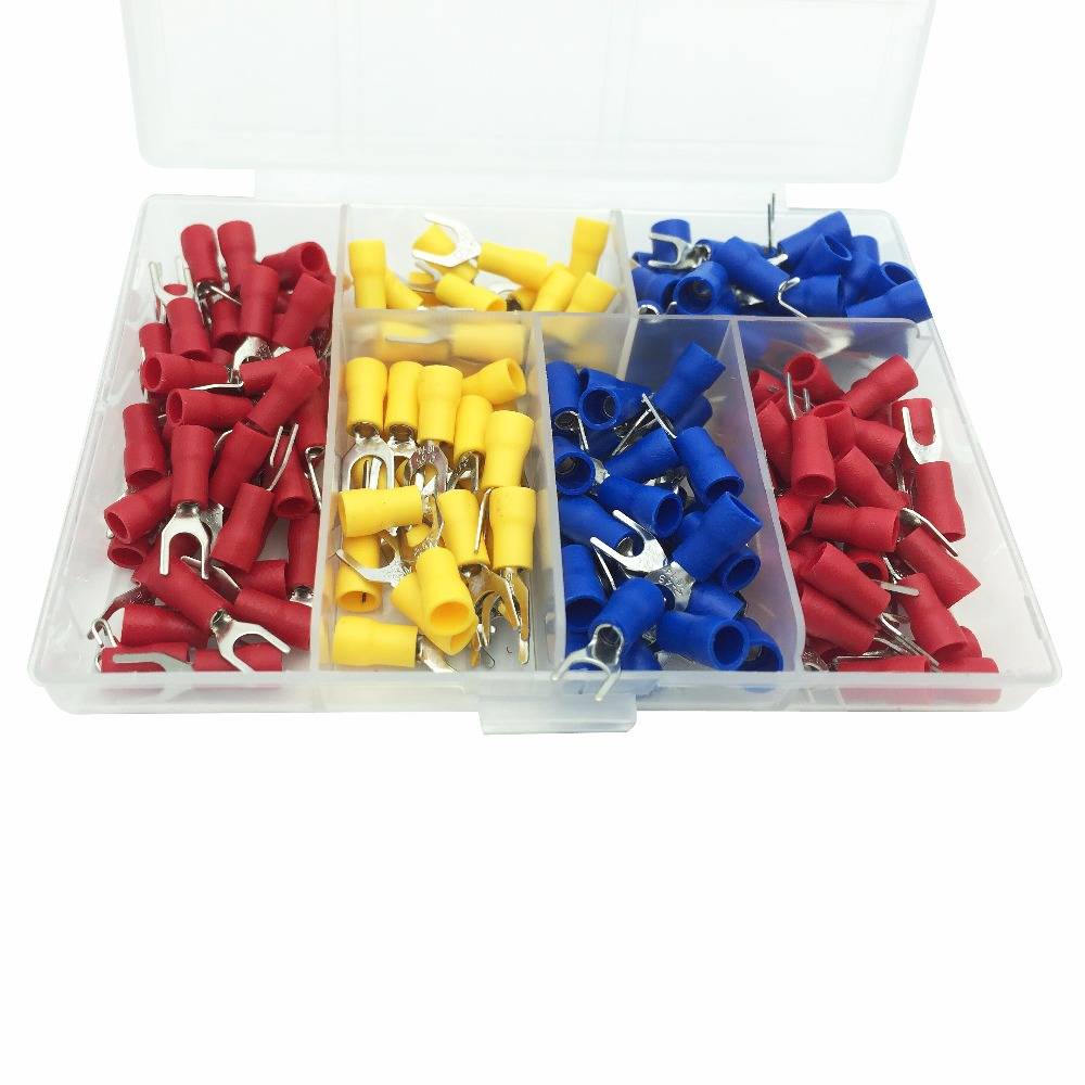 Myxl 190 Stkspartij 6 Different Crimp Terminal Vork Spade Connector Kit Set Draad Koper Geisoleerde Cord Pin Einde myxl kopen in de aanbieding Myxl 190 Stkspartij 6 Different Crimp Terminal Vork Spade Connector Kit Set Draad Koper Geisoleerde Cord Pin Einde myxl kopen in de aanbieding