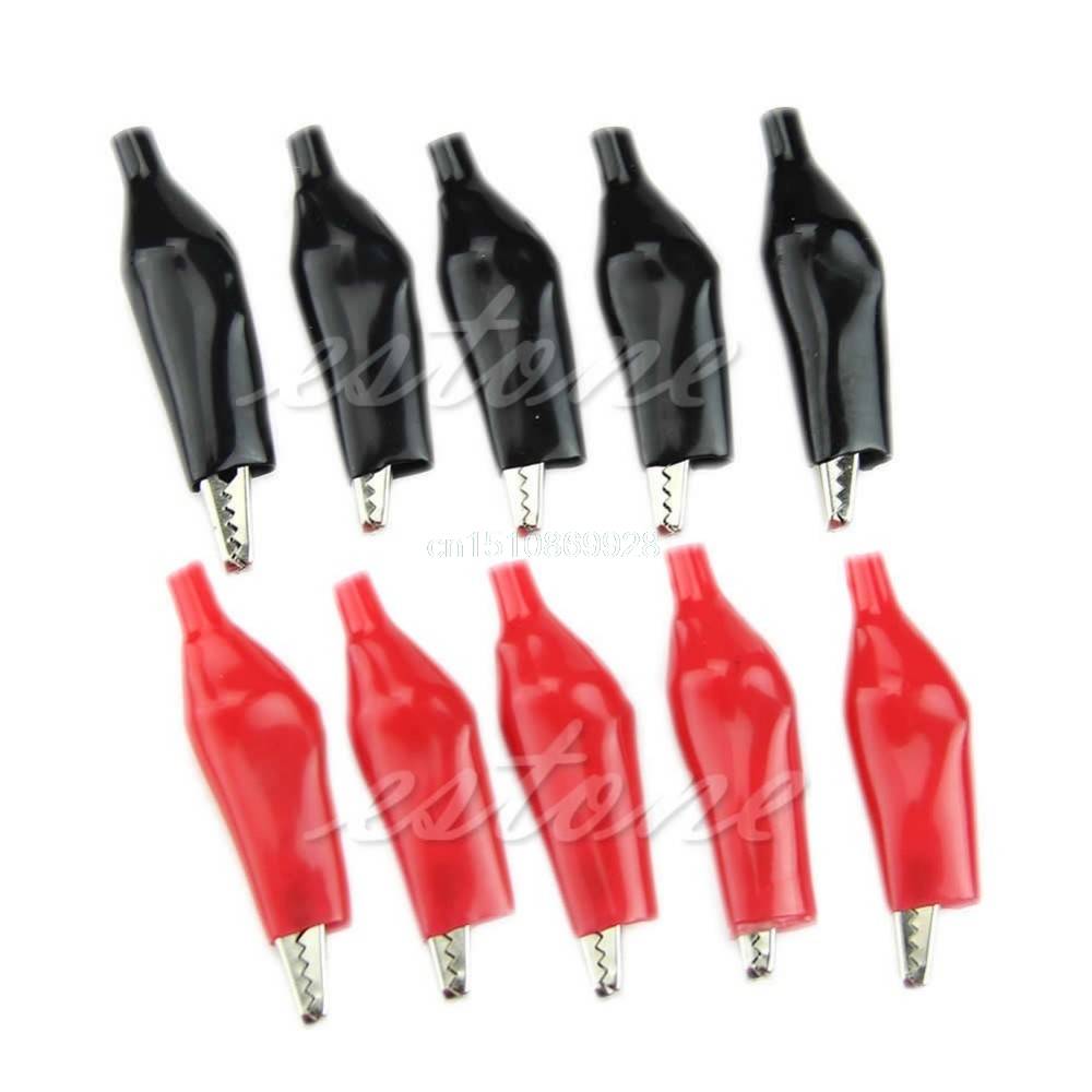 Myxl 1 Set 10 Stks 28Mm Alligator Leidt Crocodile Test Clip Voor Elektrische Jumper Wire Kabel myxl kopen in de aanbieding Myxl 1 Set 10 Stks 28Mm Alligator Leidt Crocodile Test Clip Voor Elektrische Jumper Wire Kabel myxl kopen in de aanbieding
