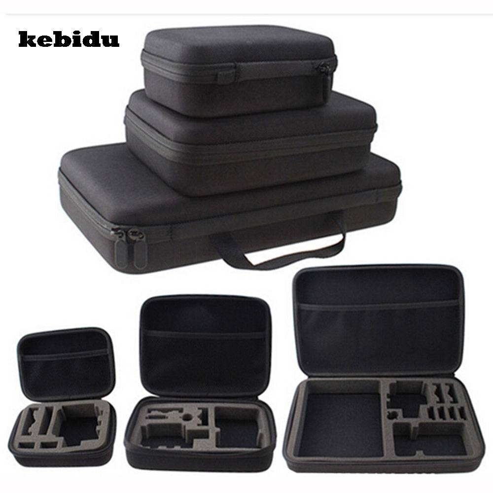 Myxl Kebidu Camera Case Accessoires Sml Size Eva Hard Bag Box Voor Go Pro Hero 4 3 2 3 1 Sj4000 Xiaomi Yi Action myxl kopen in de aanbieding