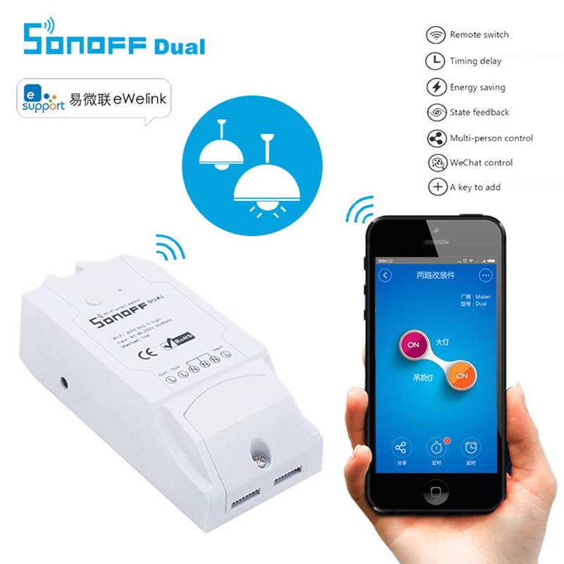 Myxl Sonoff Itead Dual Wifi Draadloze Smart Swtich Module Abs Shell Socket Voor Diy Ios Android Domotica myxl kopen in de aanbieding Myxl Sonoff Itead Dual Wifi Draadloze Smart Swtich Module Abs Shell Socket Voor Diy Ios Android Domotica myxl kopen in de aanbieding