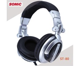 Somic ST-80 Professionele Monitor Muziek Headset HiFi Subwoofer Verbeterde Oortelefoon Super Bass Geluidsisolerende DJ Hoofdtelefoon