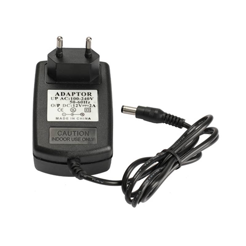 Myxl Eu Plug Ac 100 240 V Naar Dc 12 V 2A Stroomvoorziening Converter Adapter Zwart M25 myxl kopen in de aanbieding