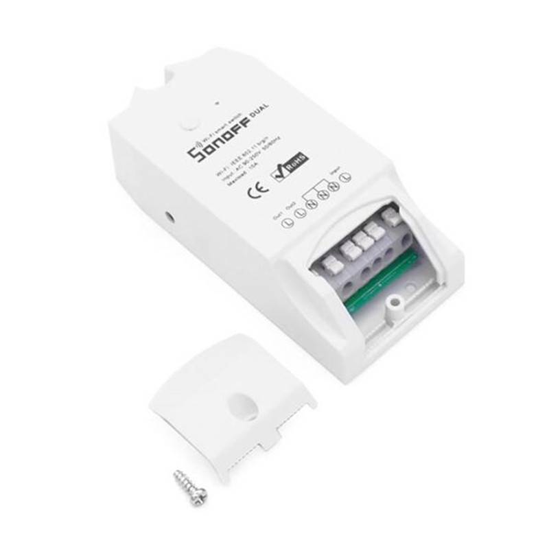 Myxl Itead Sonoff Dual Wifi Schakelaar 10A 2Ch Smart Switch Diy Timer Module Voor Domotica myxl kopen in de aanbieding Myxl Itead Sonoff Dual Wifi Schakelaar 10A 2Ch Smart Switch Diy Timer Module Voor Domotica myxl kopen in de aanbieding