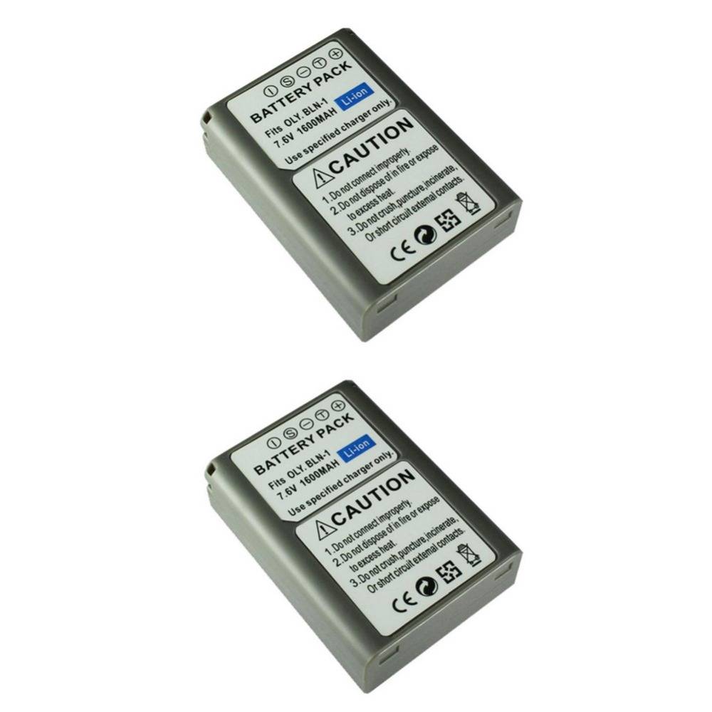Myxl 2 Stks 1600 Mah Bln 1 Bln1 Batterij Voor Olympus E M5 Om D E M1 E P5 Camera myxl kopen in de aanbieding