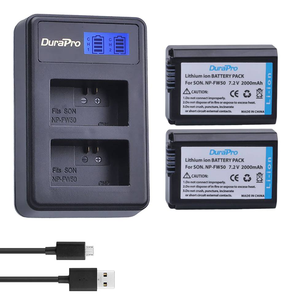 Myxl 2 St Np Fw50 Np Li Lcd Charger Voor Sony A6000 Nex 7 5N F3 3D 3Dw 3K 5C Alpha 7R Ii myxl kopen in de aanbieding