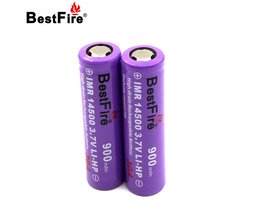 Bestfire 14500 Batterij 3.7 V 900 mAh 30A Oplaadbare Li voor E Sigaret Zaklamp Led Zaklamp 2 stks/partij