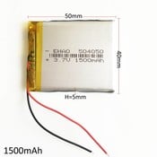3.7 V 1500 mAh 504050 Lithium-polymeer LiPo Oplaadbare Batterij Li ion cellen Voor Mp3 DVD PAD mobiele tablet pc power bank Camera