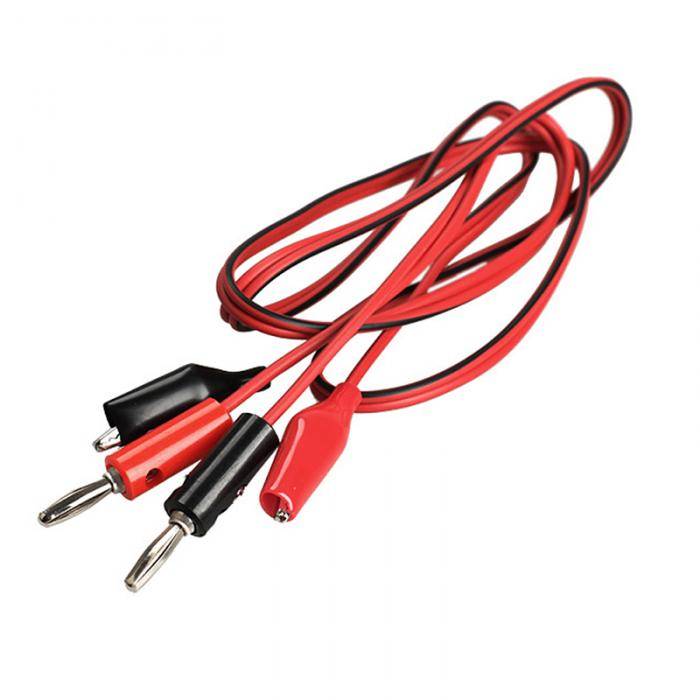 Myxl 1 Paar Alligator Testen Cord Kabel Lead Clip Banana Plug Voor Multimeter Test A1 Hr myxl kopen in de aanbieding