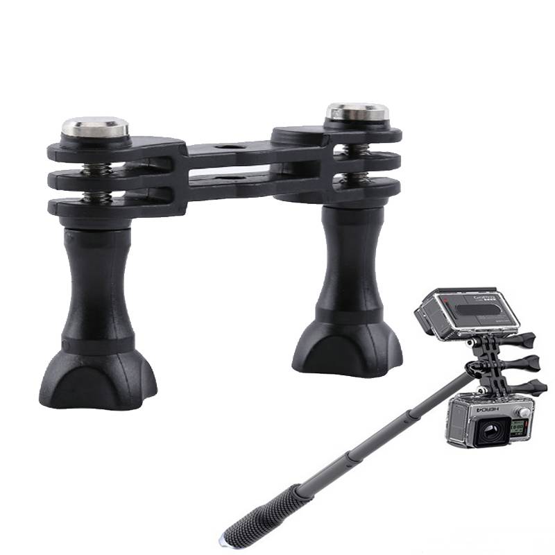 Myxl Actie Camera Dubbele Adapter Houder Voor Gopro Hero 43 3 Sjcam Sj40000 Met Lange Schroef myxl kopen in de aanbieding Myxl Actie Camera Dubbele Adapter Houder Voor Gopro Hero 43 3 Sjcam Sj40000 Met Lange Schroef myxl kopen in de aanbieding