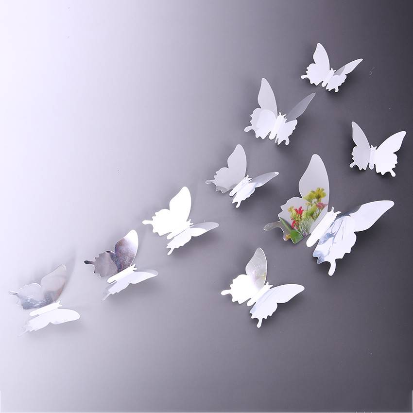 Myxl 24 Stks2 Zak Spiegel Sliver 3D Vlinder Muurstickers Bruiloft Decor Diy Home Decoraties Voor Kinderen Kamers myxl kopen in de aanbieding Myxl 24 Stks2 Zak Spiegel Sliver 3D Vlinder Muurstickers Bruiloft Decor Diy Home Decoraties Voor Kinderen Kamers myxl kopen in de aanbieding