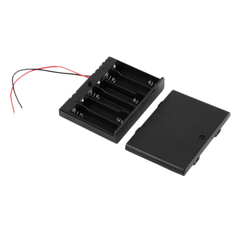 Myxl Plastic 6 Stks Aa Batterijen Storage Case Box Houder Met Onoff Swith Draad Leidt Voor 6 2A Batterij Zwartdigitale myxl kopen in de aanbieding Myxl Plastic 6 Stks Aa Batterijen Storage Case Box Houder Met Onoff Swith Draad Leidt Voor 6 2A Batterij Zwartdigitale myxl kopen in de aanbieding