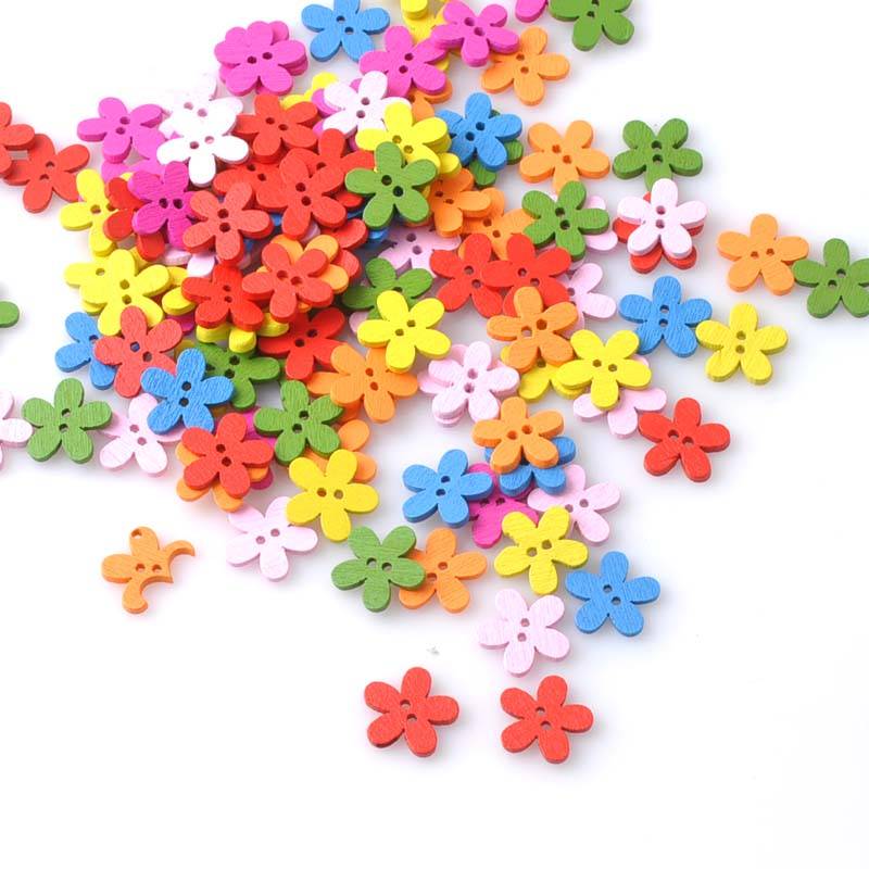 Myxl Multicolor 100 Stks 14X15Mm 2 Gaten Gemengde Bloem Houten Decoratieve Knoppen Fit Naaien Scrapbooking Ambachten Mt1047X myxl kopen in de aanbieding Myxl Multicolor 100 Stks 14X15Mm 2 Gaten Gemengde Bloem Houten Decoratieve Knoppen Fit Naaien Scrapbooking Ambachten Mt1047X myxl kopen in de aanbieding