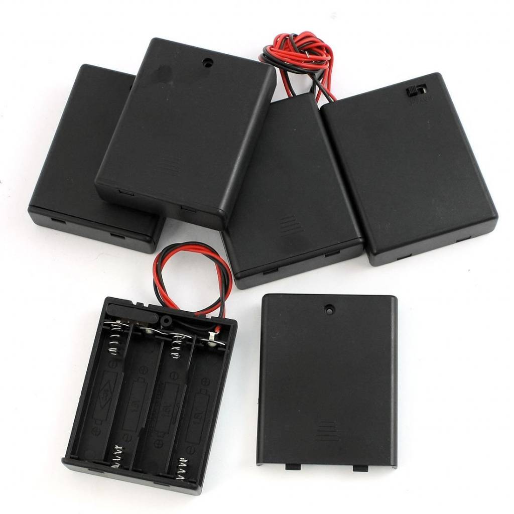 Myxl 5 Stks 4 X Aaa Batterijen Batterij Houder Case Opslag W Onoff Switch myxl kopen in de aanbieding