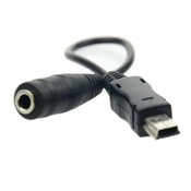Zwarte Mini USB naar 3.5mm Adapter Jack Plug Kabel Mic microfoon transfer kabel voor gopro hero 3 3 + sport camera