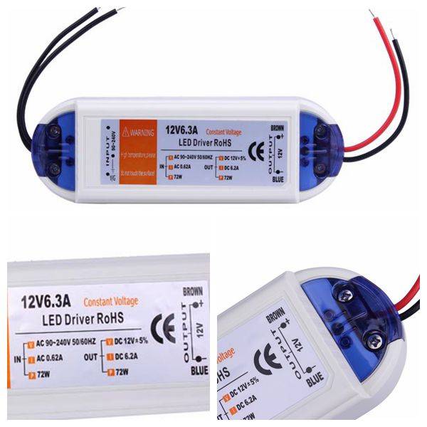 Myxl 12 V 72 W Led Driver Voeding Ac 90 240 V Strip Adapter myxl kopen in de aanbieding