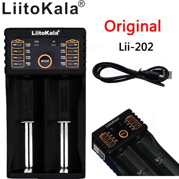 Myxl Liitokala Lii 202 Usb Intelligente Acculader Met Power Bank Functie Voor Mh Lithium 18650 26650 10440 14500 myxl kopen in de aanbieding Myxl Liitokala Lii 202 Usb Intelligente Acculader Met Power Bank Functie Voor Mh Lithium 18650 26650 10440 14500 myxl kopen in de aanbieding