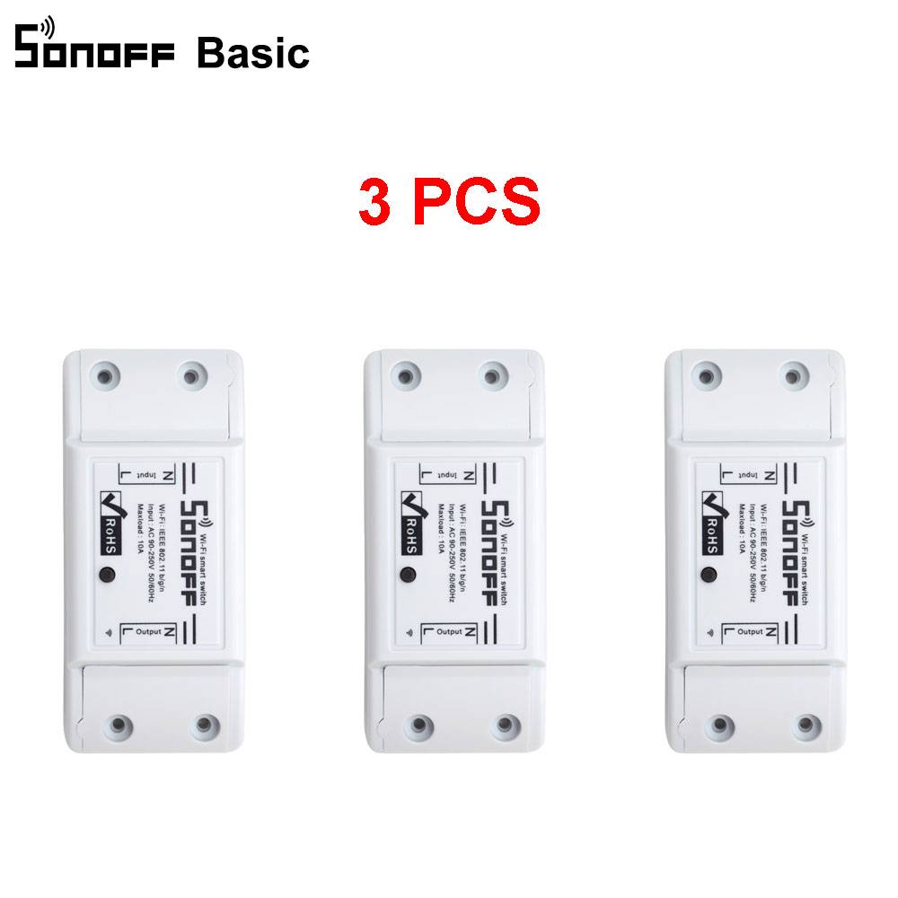 Myxl 3 Stks Sonoff Basic 10A Wifi Smart Switch Afstandsbediening Draadloze Licht Schakelaar Intelligente Universele Diy Werk Met Alexa myxl kopen in de aanbieding Myxl 3 Stks Sonoff Basic 10A Wifi Smart Switch Afstandsbediening Draadloze Licht Schakelaar Intelligente Universele Diy Werk Met Alexa myxl kopen in de aanbieding