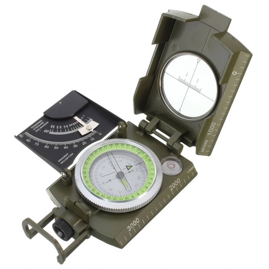 Myxl Professionele Militaire Leger Metal Waarneming Kompas Clinometer Camping myxl kopen in de aanbieding