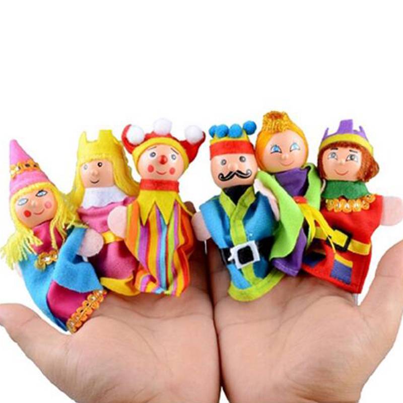 Myxl 2018 6 Stks Vingerpoppetjes Set Educatief Dier Handpop Kerstcadeau Speelgoed Kids myxl kopen in de aanbieding