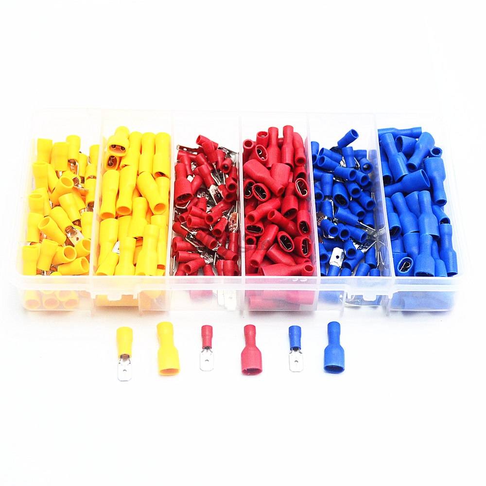 Myxl 240 Stkspartij Vrouwelijke Mannelijke Elektrische Bedrading Connector Geisoleerde Crimp Terminal Spade Set Rood Blauw Geel myxl kopen in de aanbieding Myxl 240 Stkspartij Vrouwelijke Mannelijke Elektrische Bedrading Connector Geisoleerde Crimp Terminal Spade Set Rood Blauw Geel myxl kopen in de aanbieding