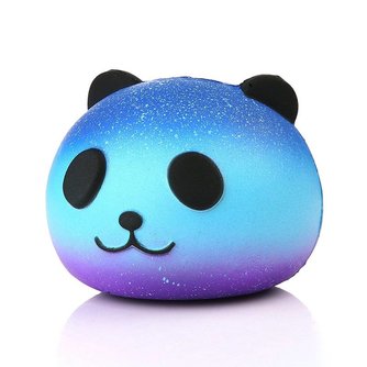 Leuke Blauwe Panda Crème Geurende Squishy Trage Stijgende Squeeze Kid Speelgoed Telefoon